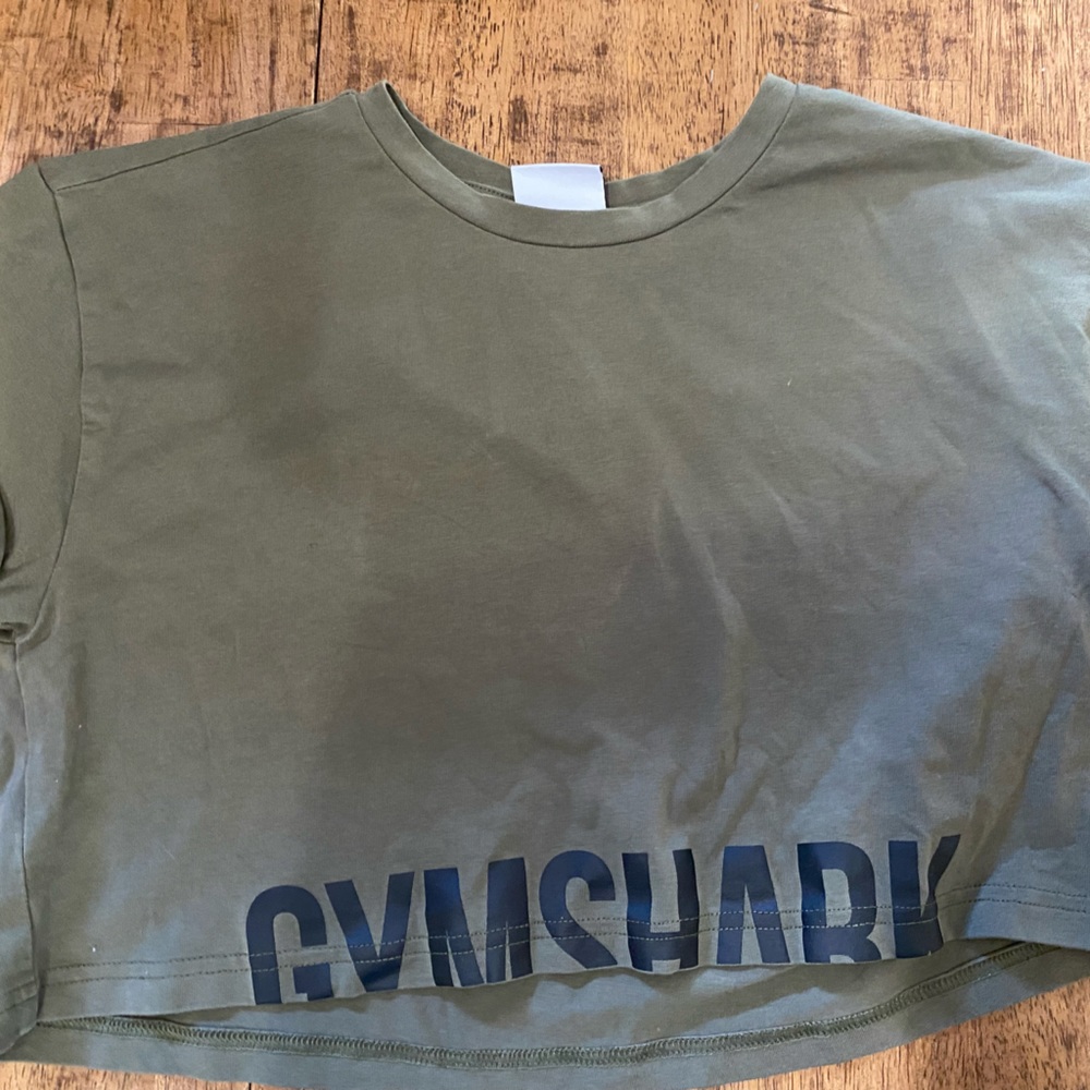 Gymshark Olive Green Crop Top
